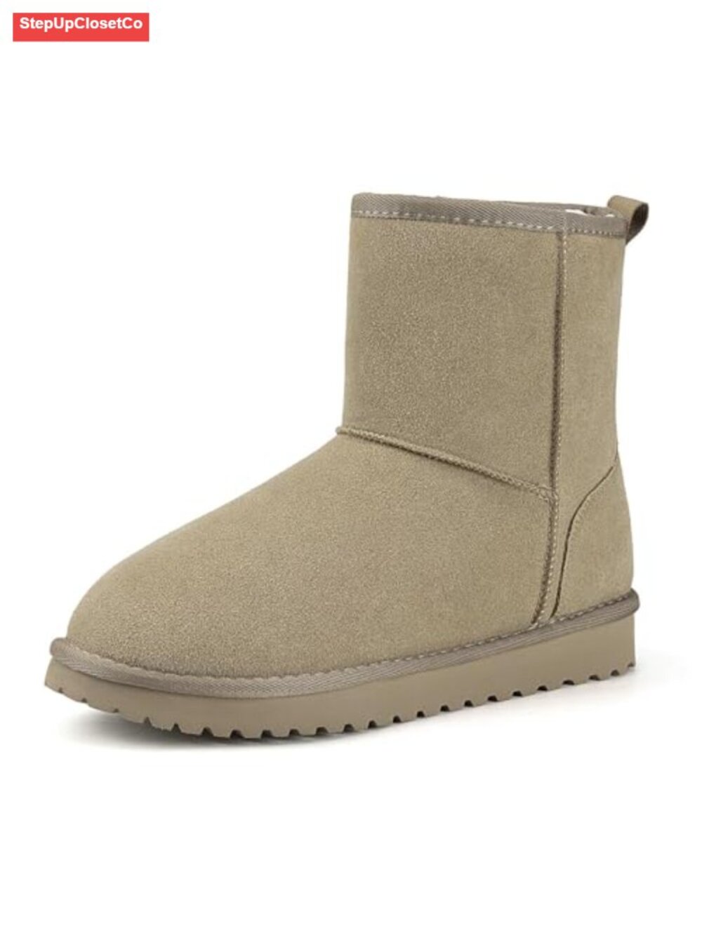 Mishansha Suede Winter Snow Boots Women Faux Fur Lined Waterproof Ankle